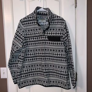 White patterned fleece